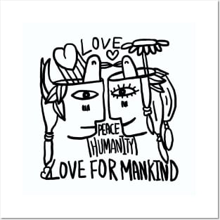 Love for mankind Posters and Art